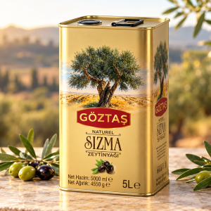 Göztaş Naturel Sızma Zeytinyağı 5 Lt Teneke | Aile Boyu