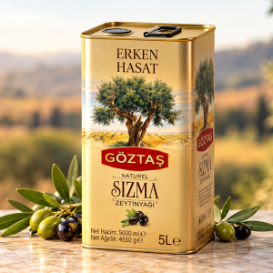 Göztaş Erken Hasat Naturel Sızma Zeytinyağı 5 Lt Teneke