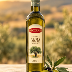 Göztaş Naturel Sızma Zeytinyağı 500 ml Cam Şişe